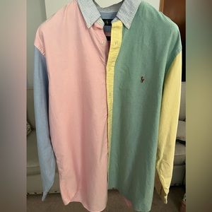 Polo by Ralph Lauren block Multi-color Oxford shirt